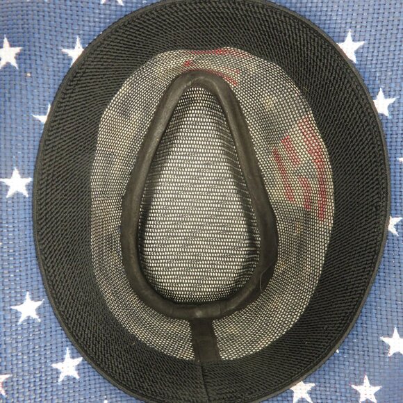 American Flag USA Cowboy Hat Red White Blue Straw Unisex Cowboy Western - Picture 8 of 8